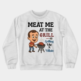 Steak Grilling Crewneck Sweatshirt